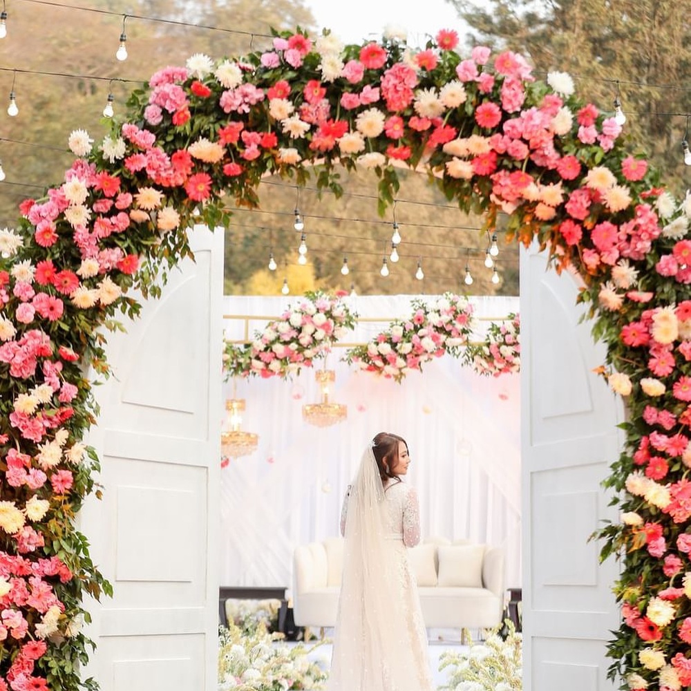 wedding planner decor entry gate for bride