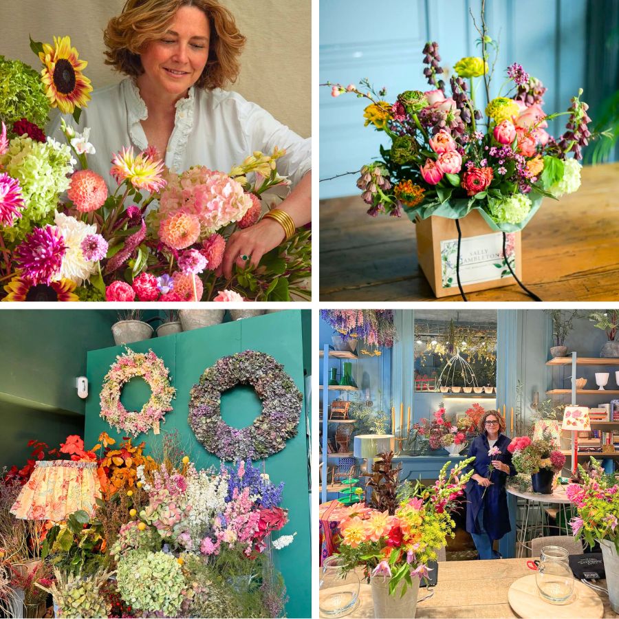 Sally Hambleton flower designs and shop