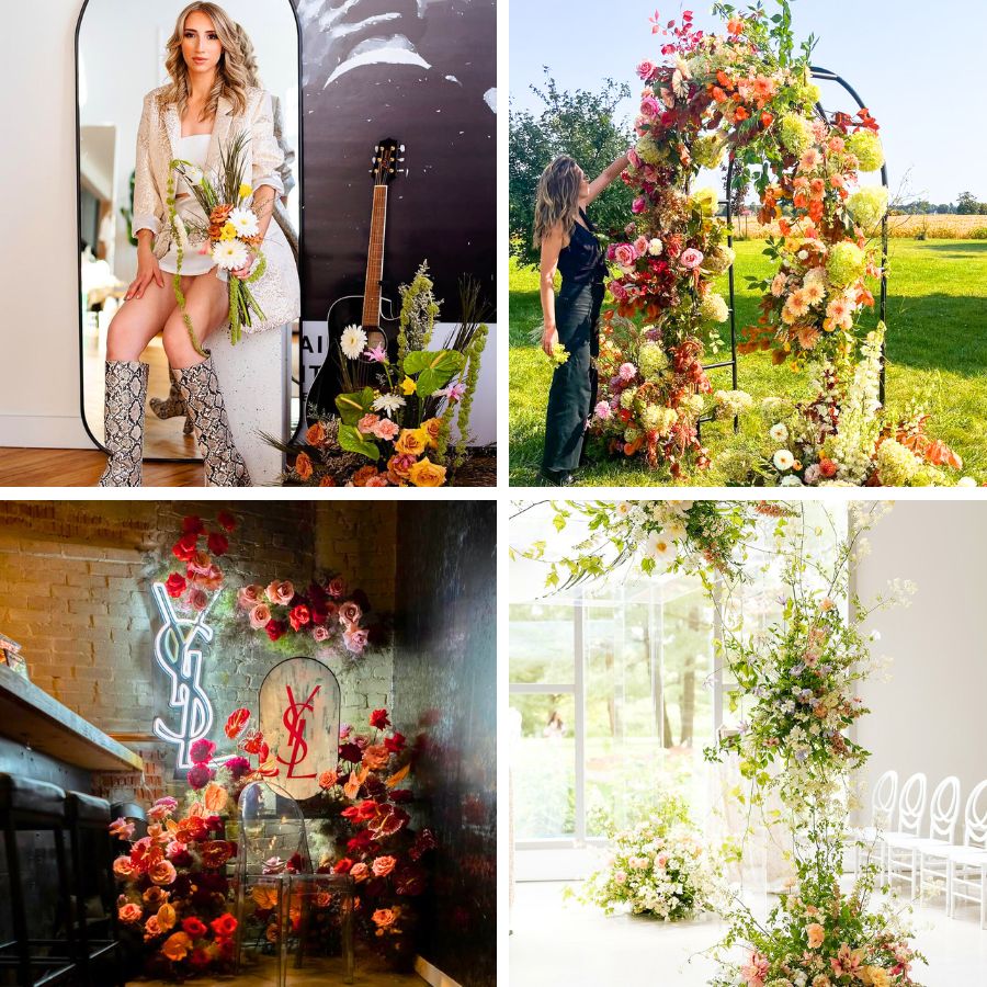 Various event designs by Narcissus and Echo Floral