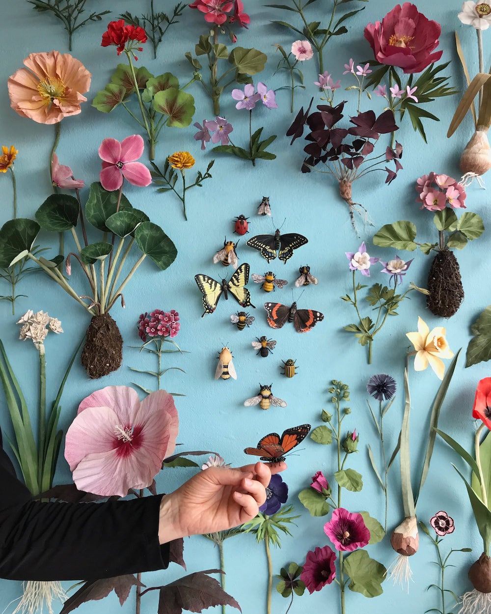 Woodlucker Re-Creates the Botanical World in Paper Ann Wood Paper Flowers