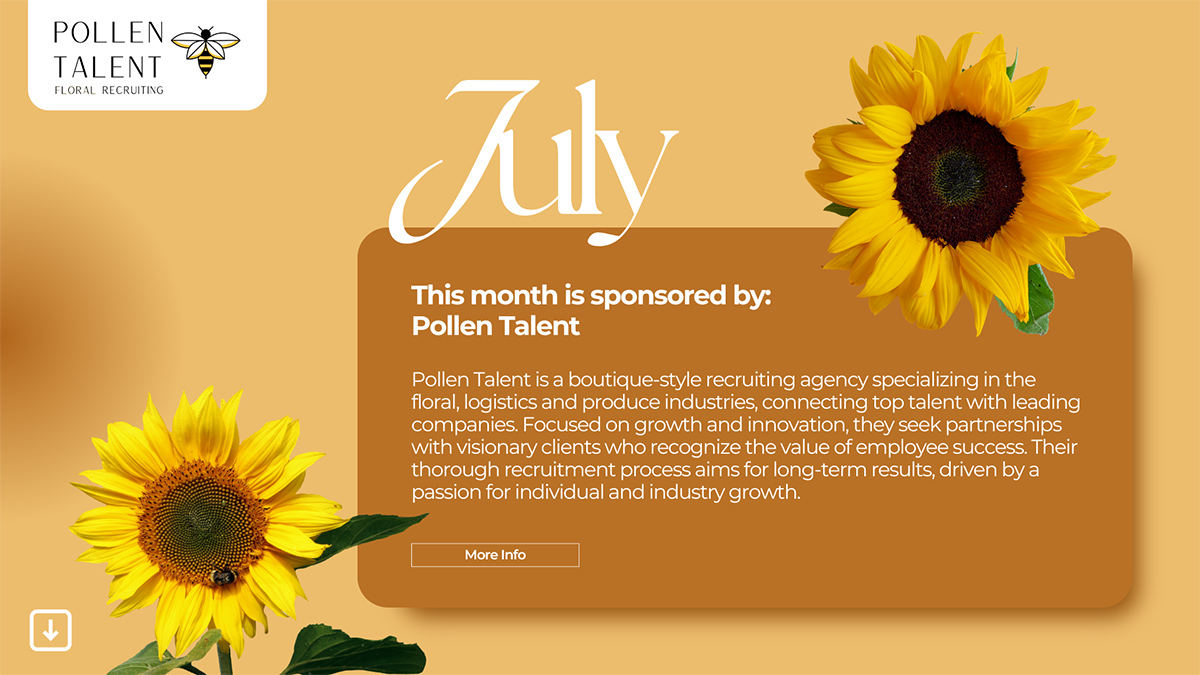 New Bloom Solutions Floral Calendar 2025 pollen talent