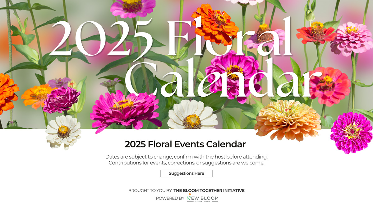 New Bloom Solutions Floral Calendar 2025 promo