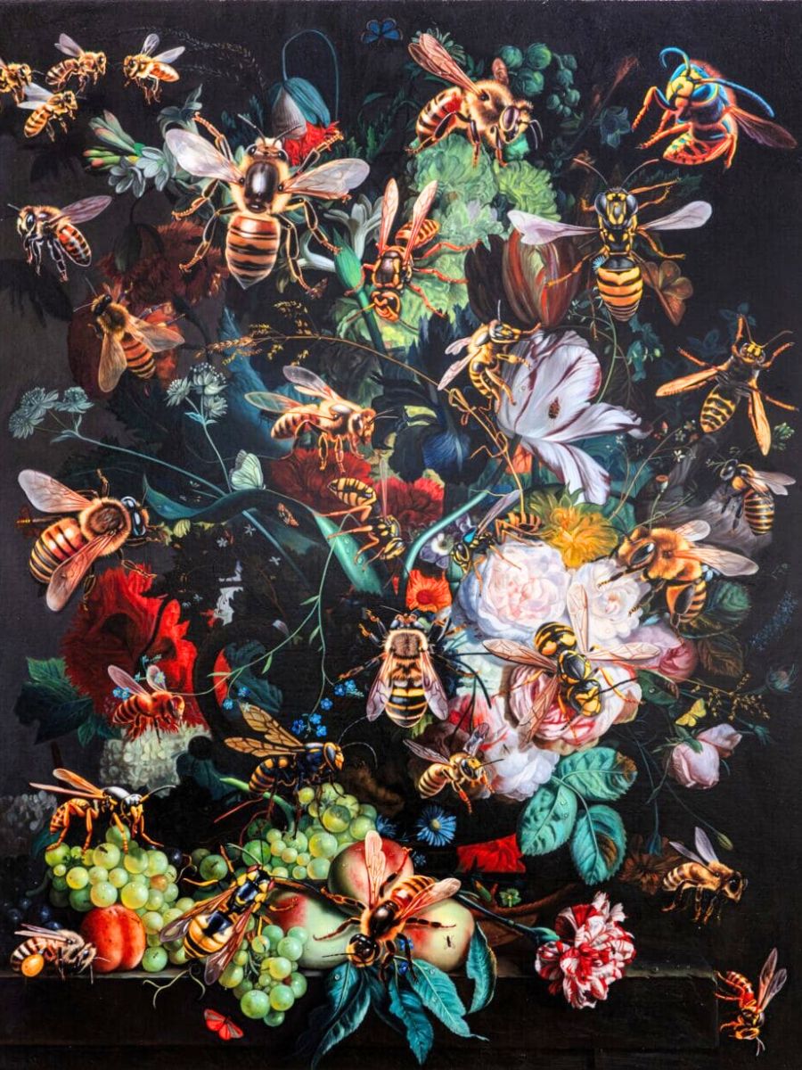 Art filled with bees