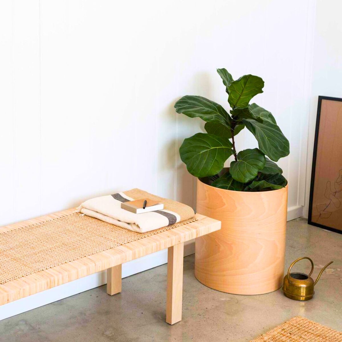 Minimalist interiors with Japandi style