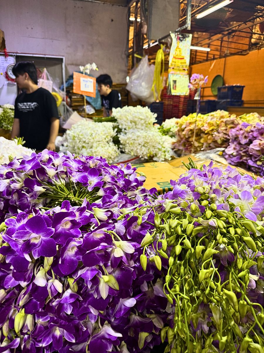 Bangkok Flower Market Also Known as Pak Khlong Talat