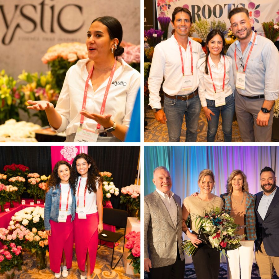 Moments of flowers and networking at WFFSA