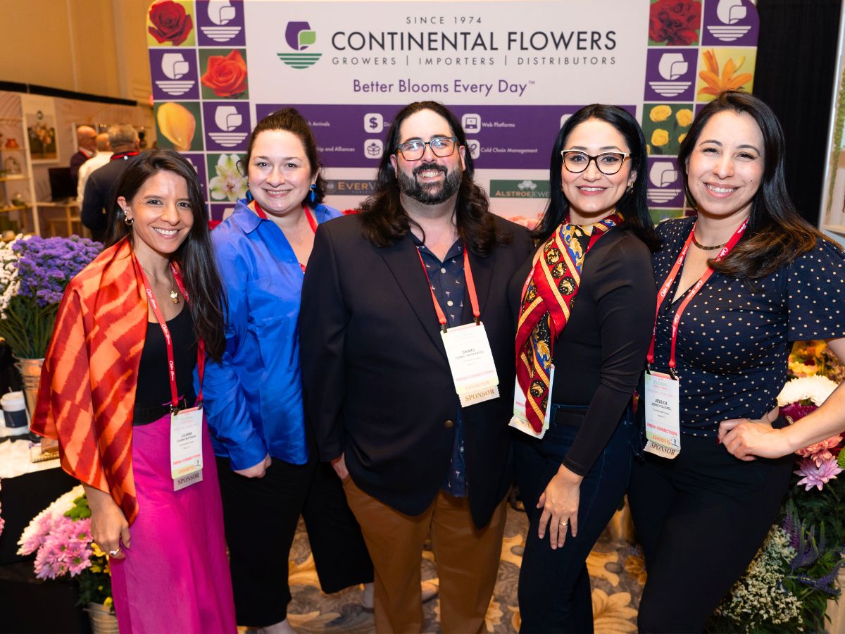 Continental Flowers booth at WWFSA