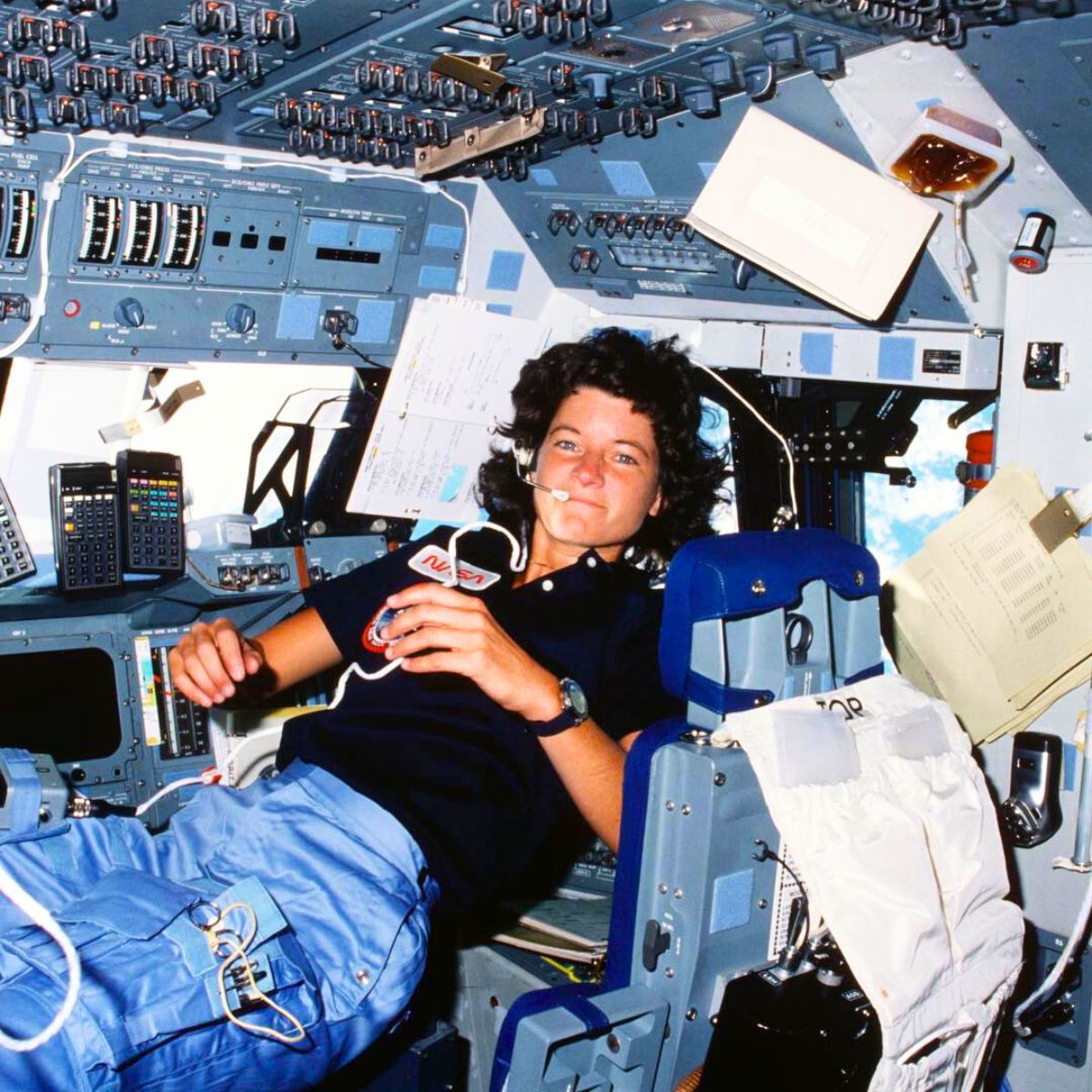 Sally Ride first American woman to go to space