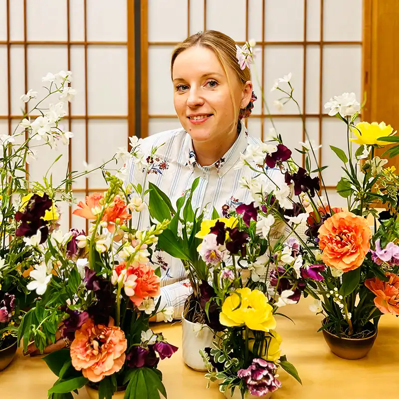 Japanese flower design by Katya Hutter