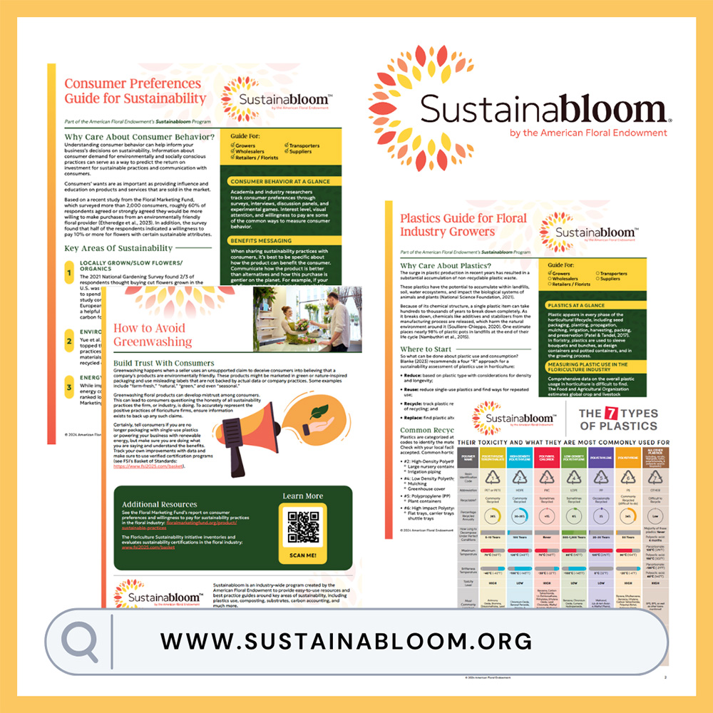 Sustainabloom website infographic