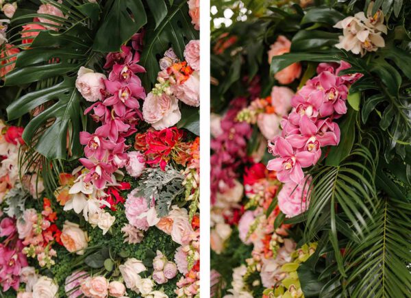 Bloemenmeisjes tropical collage