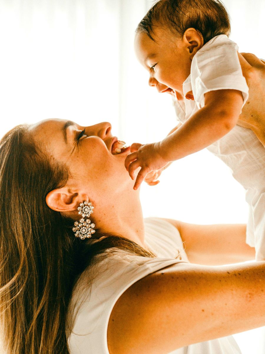 Mother with her baby son Mother with her baby son