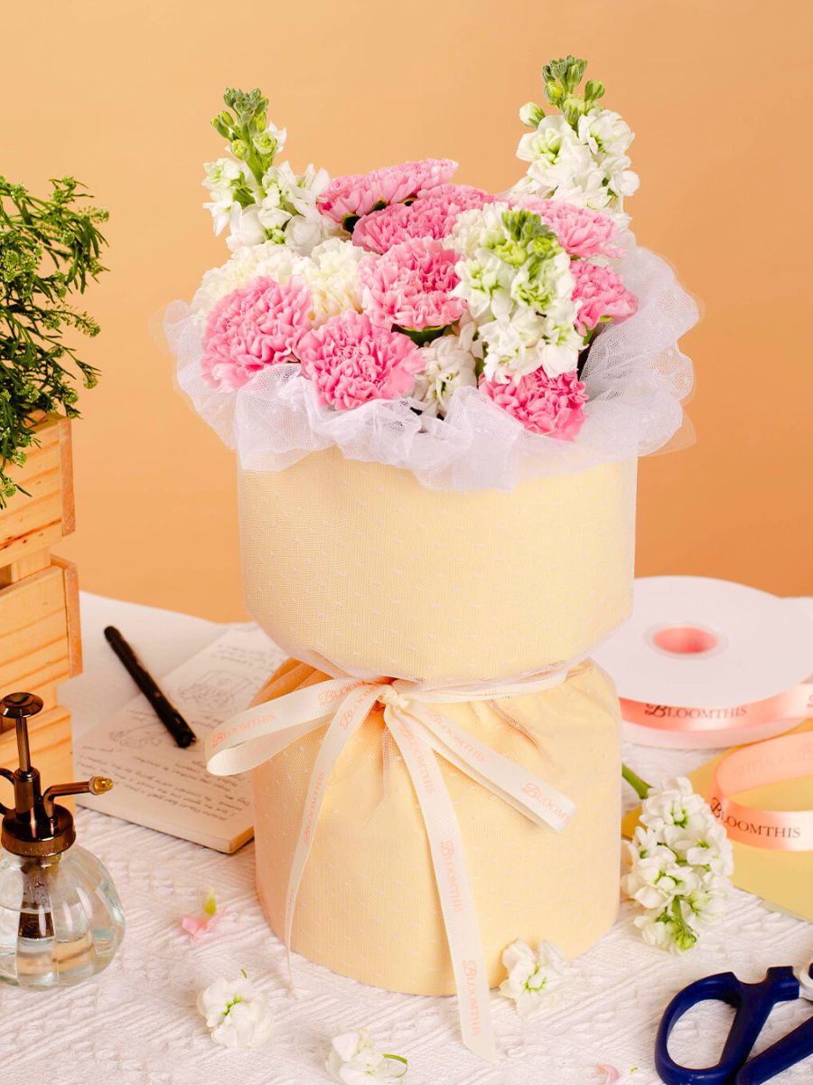 Perfect Mothers Day carnation arrangement Perfect Mothers Day carnation arrangement