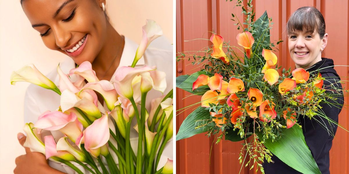 Combination of calla bouquets for Mothers Day Combination of calla bouquets for Mothers Day