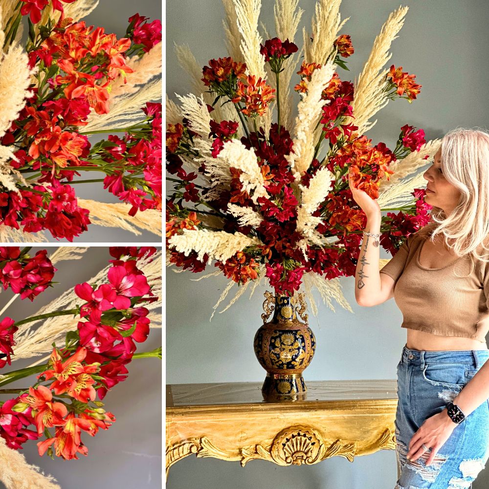 Alina Neacsa’s Elegant Design With Alstroemeria Varieties From Tesselaar Alstroemeria.