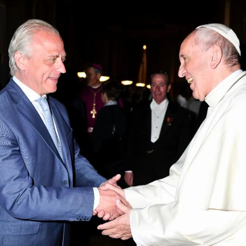 Charles Lansdorp and Pope Francis