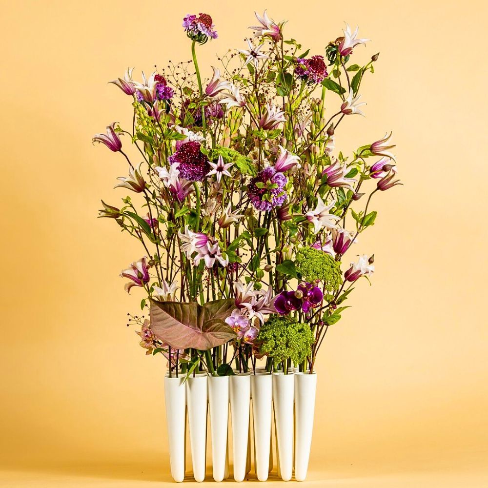 Clematis bouquet clematis amazing sevilla and other flowers in an arrangement