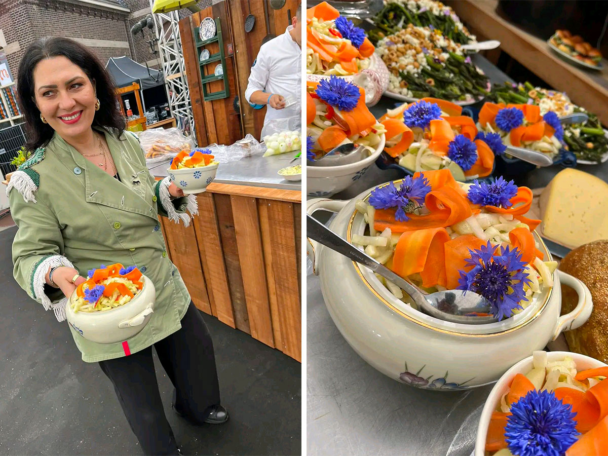 Centaurea as food decoration Centaurea as food decoration