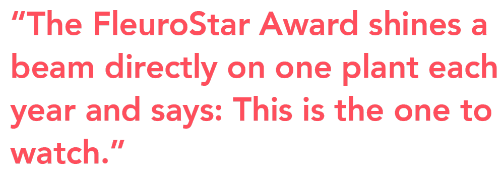 FlowerTrials What Is FleuroStar Award quote