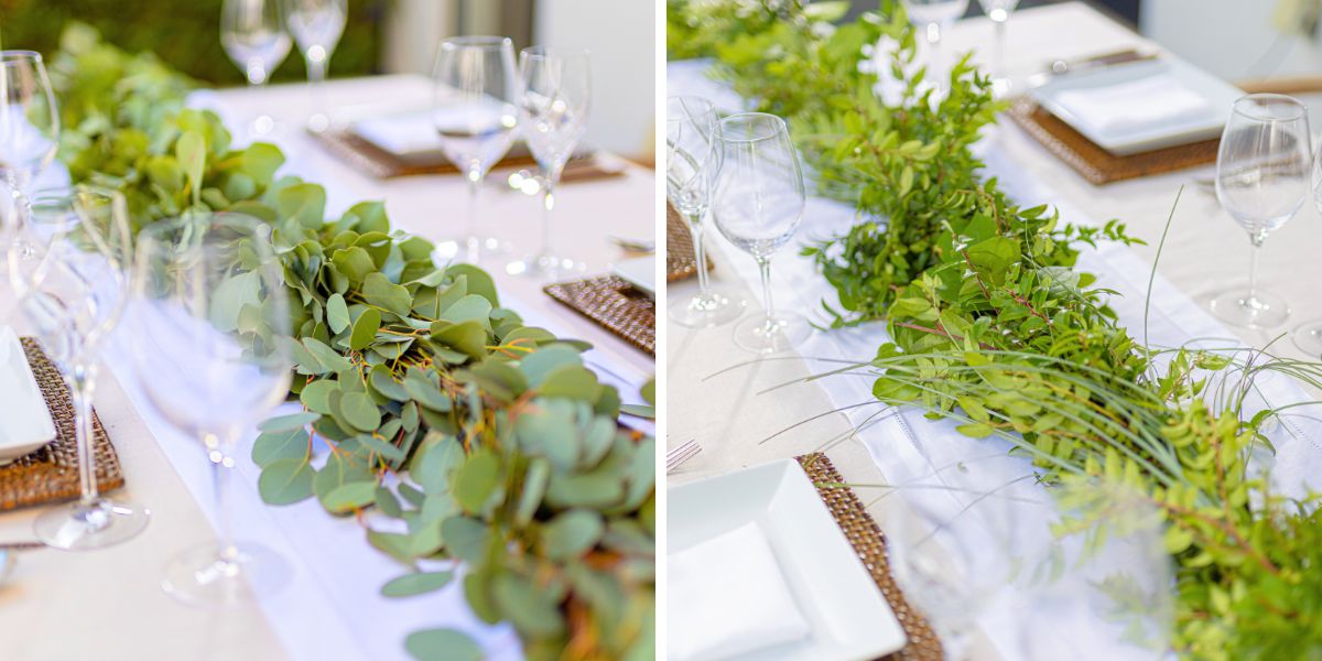 Table runner garlands by CFG Table runner garlands by CFG