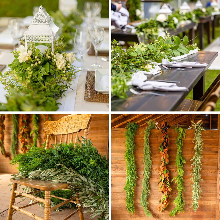 Different style of garlands Different style of garlands
