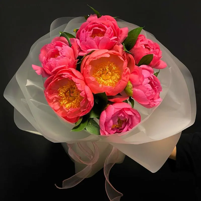Peony Coral Sunset by Flower Fairy