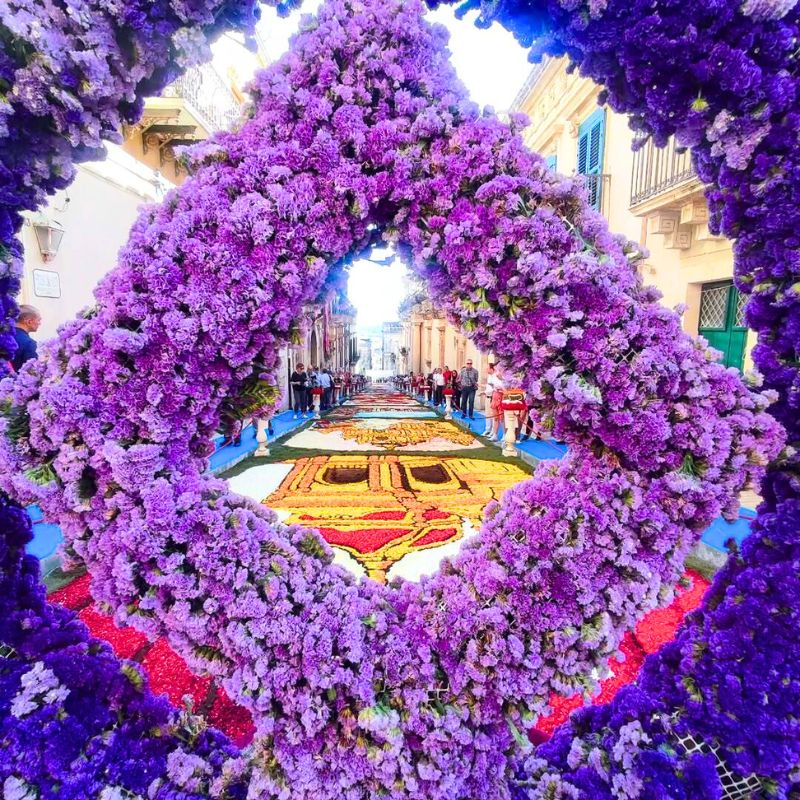 Infiorata festival flowers