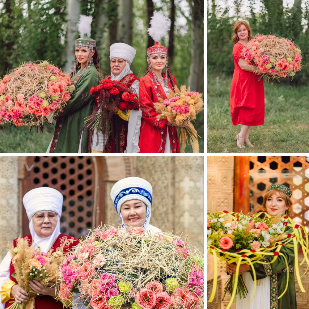 Petr Anokhin’s Floral Designs at the Tulip Festival in Taraz
