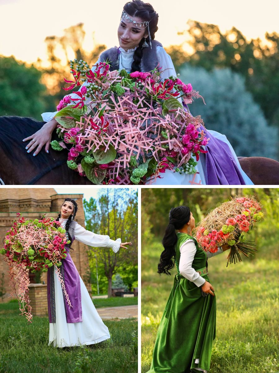 Petr Anokhin’s Floral Designs at the Tulip Festival in Taraz