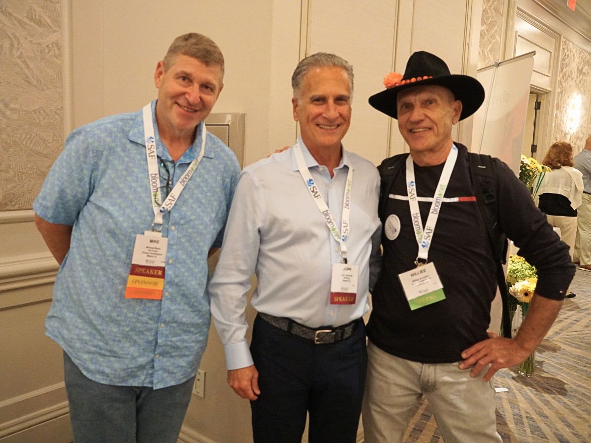 William Armellini with Mike Black of Jetfresh Flowers during the SAF convention 10 Questions to Willie Armellini
