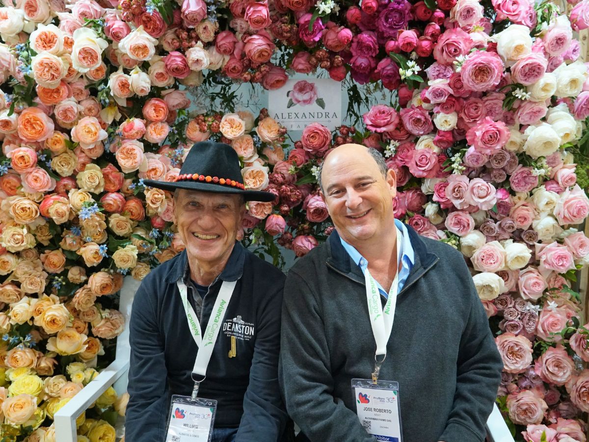 Willie Armellini at Alexandra Farms booth during the ProFlora with Joey Azuit 10 Questions to William Armellini