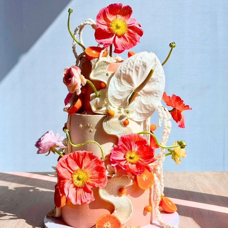 Flowery cake