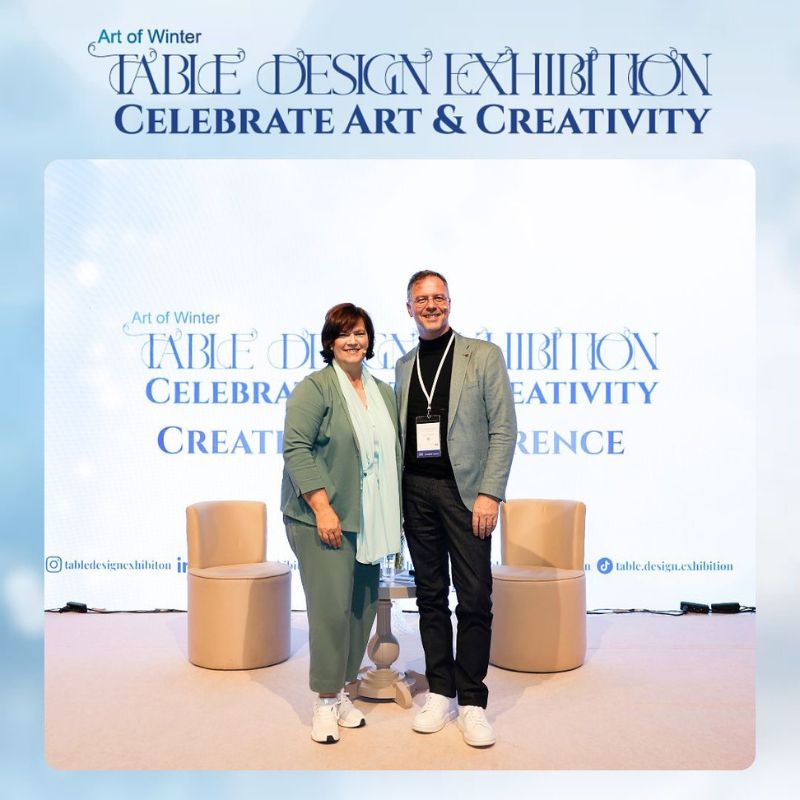 Regine Motmans and Tomas de Bruyne Stage Talk Table Design Exhibition 2024 Regine Motmans and Tomas de Bruyne Stage Talk Table Design Exhibition 2024