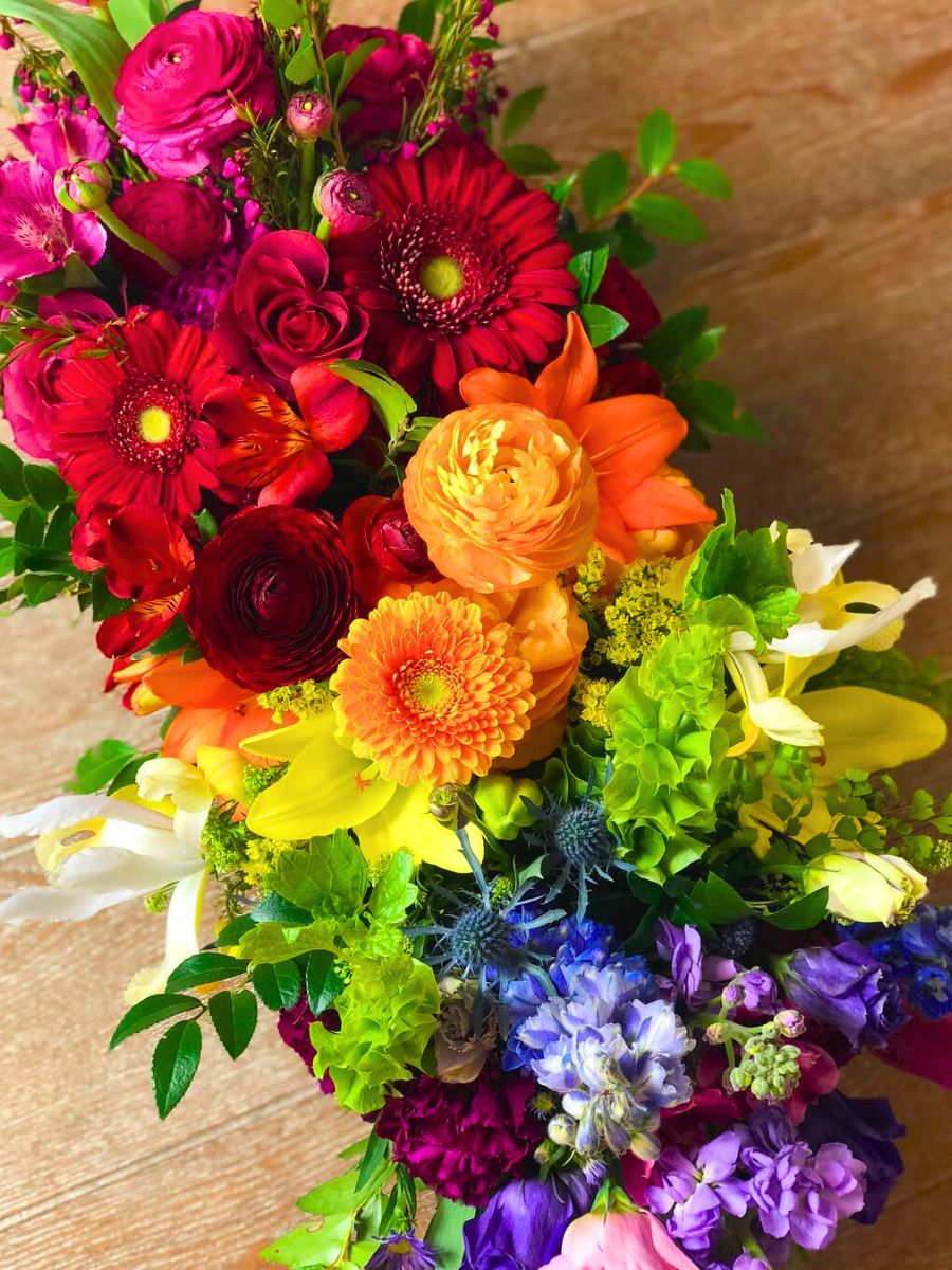 Pride colors in flowers Pride colors in flowers