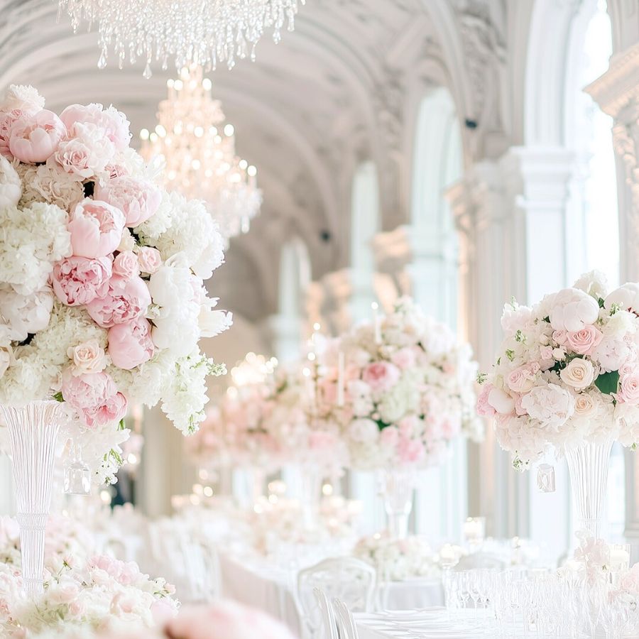 Peonies on wedding by chelseatea.r
