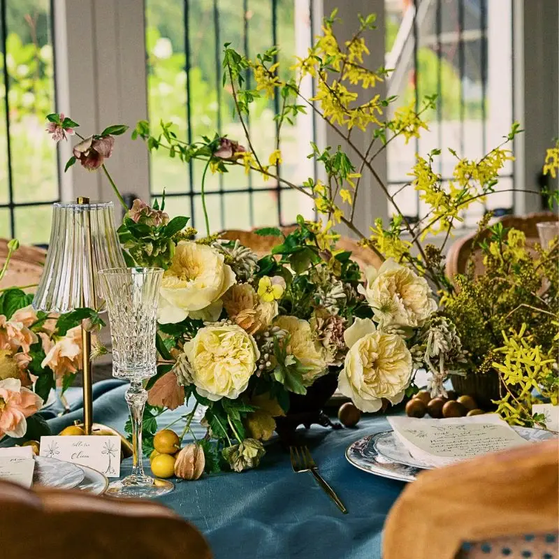 Heather Siu’s Artisanal Touch in Luxury Wedding and Event Designs With David Austin’s New Roses; Rose Enid and Rose Phoebe