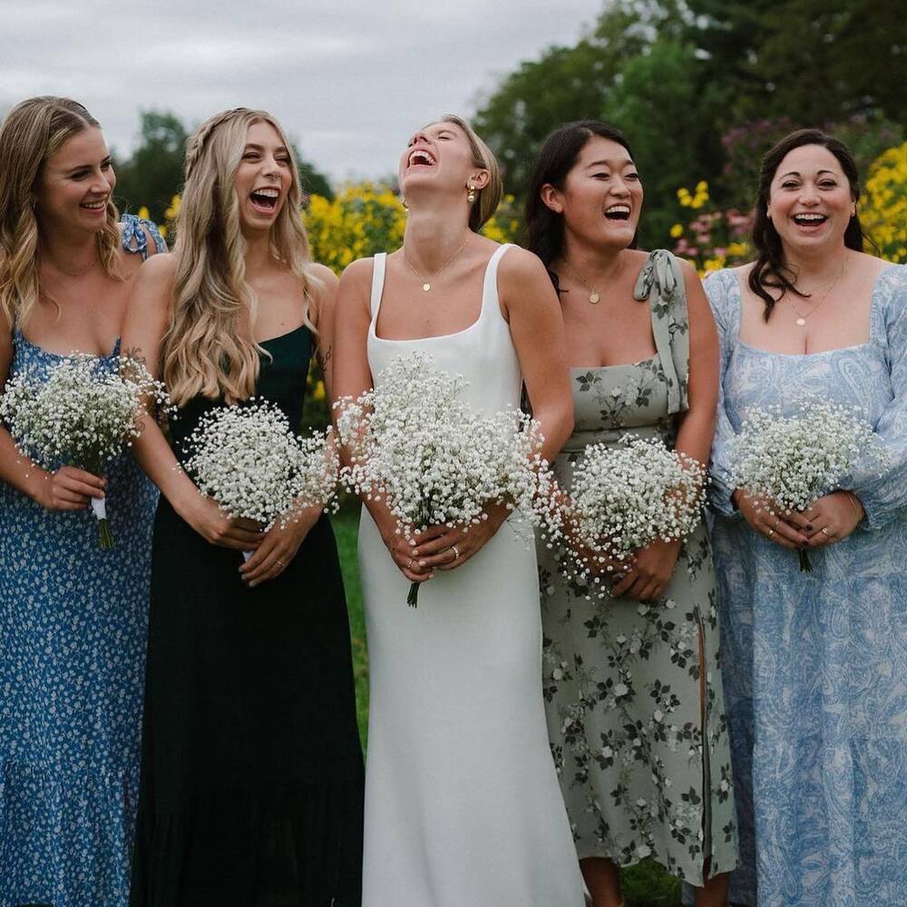 ladies hold babys breath flower ladies hold babys breath flower
