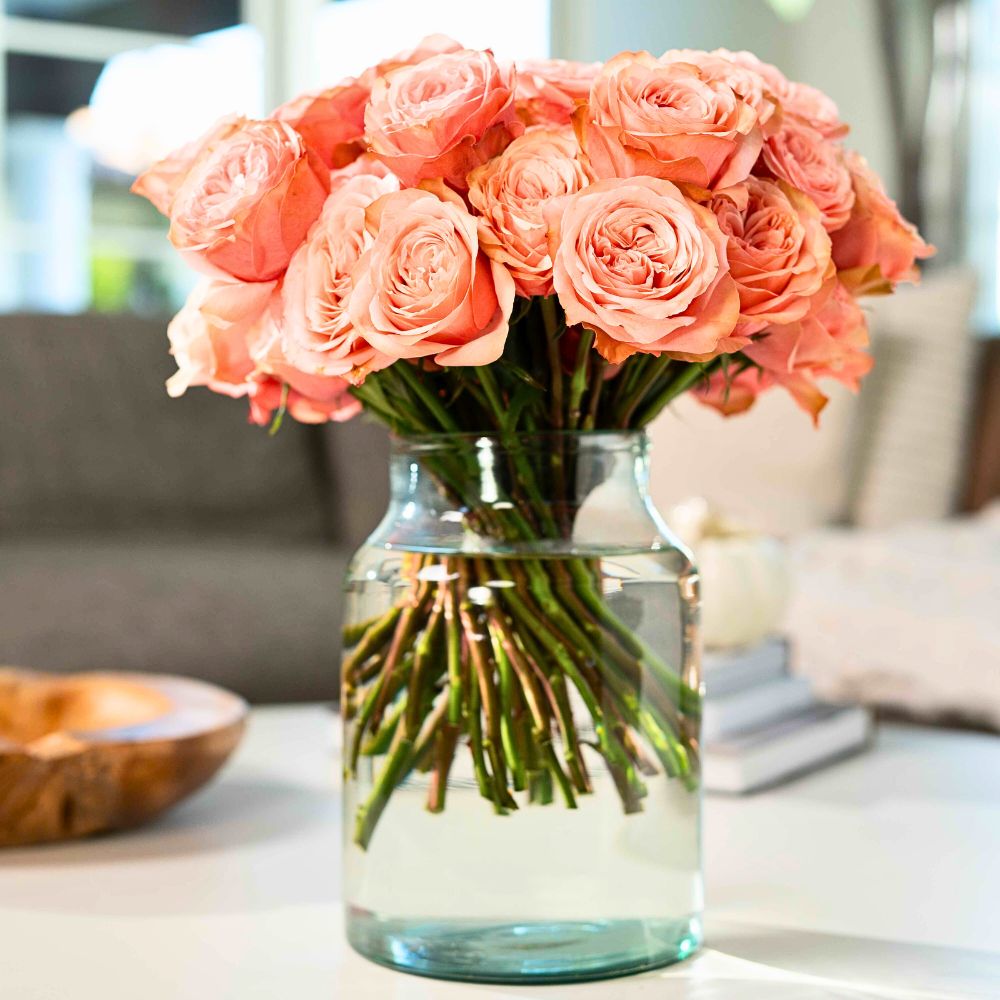 Rose Kahala vase done by April and Ashley 10 Questions to Tyler Francis