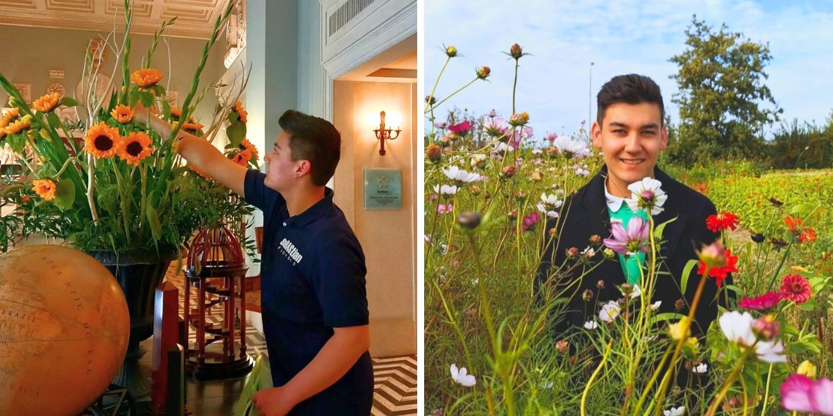 Valentin Candia floral designer from the Hague