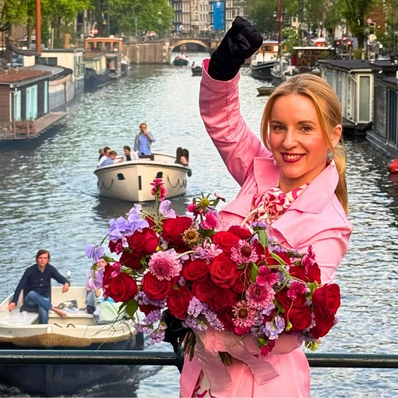 Katya Hutter With De Ruiter's Rose Revolution in Amsterdam