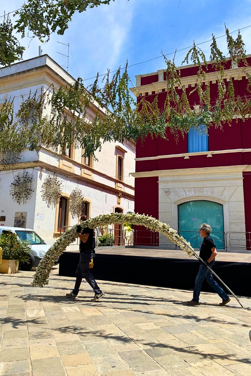 The Streets of Leverano Are Being Decorated