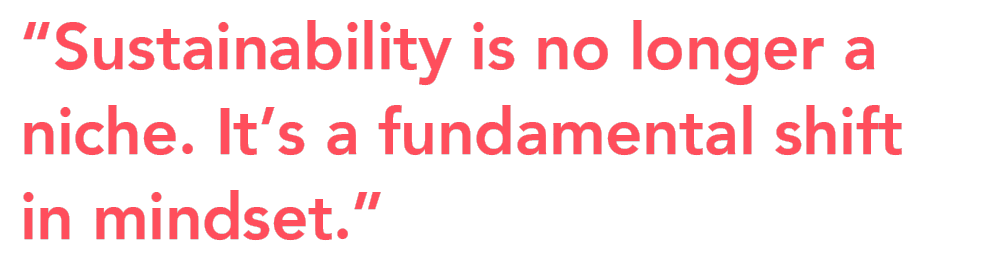 Fleuroselect Sustainability mindset quote