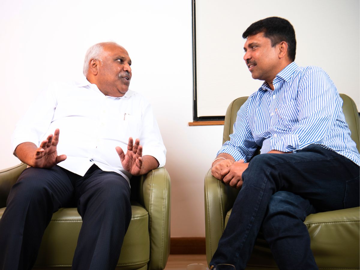 Mohan Choudhery with the chairman of Black Tulip Group Mr Mohamed Ehiya Mo 10 Questions to Mohan