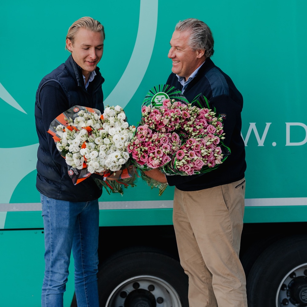 Man who handling Flower delivery Man who handling Flower delivery