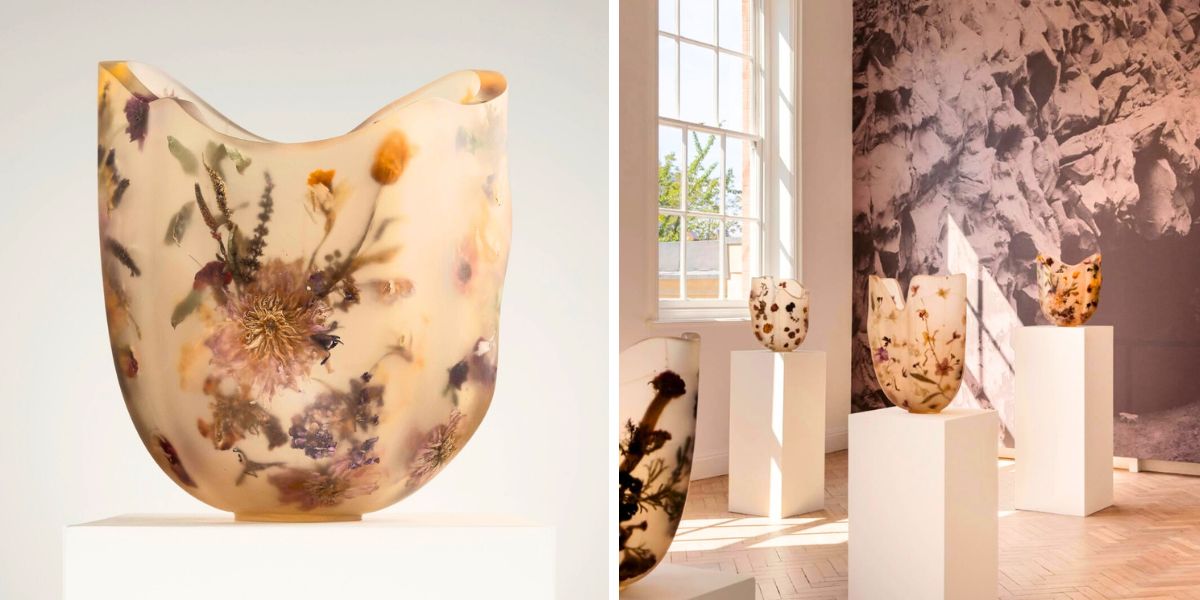 Resin floral vases by Marcin Rusak Resin floral vases by Marcin Rusak