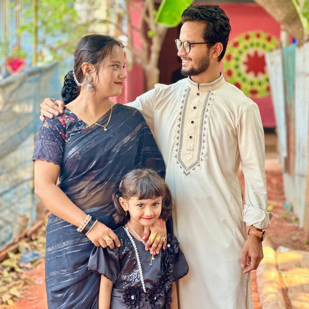 Kazi Hafigor Sagar with his family 10 Questions to