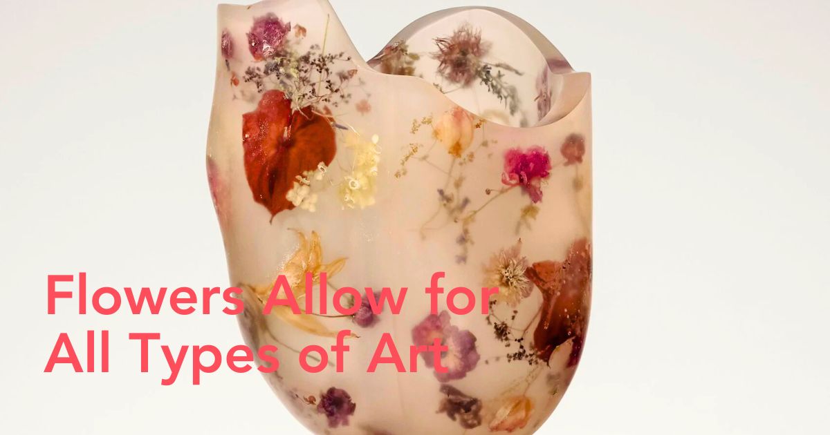Floral resin art