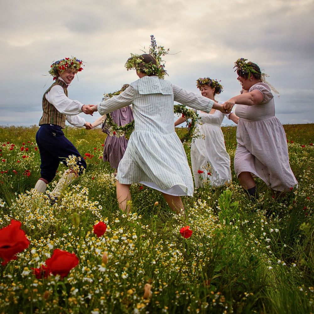 Midsummer dance Summer Solstice - Celebrating the Longest Day of the Year