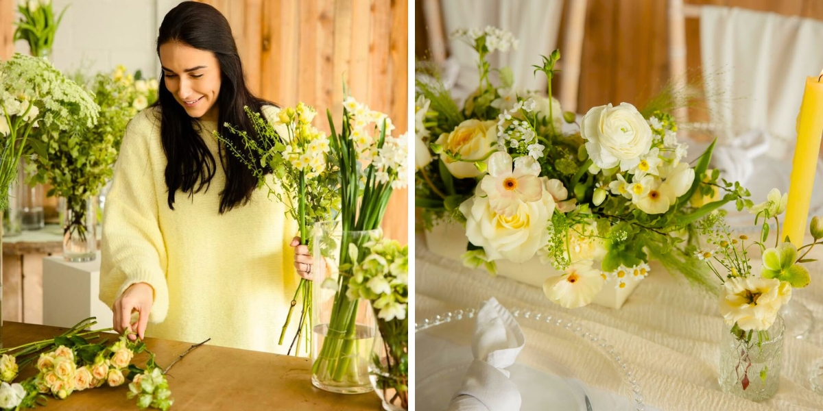 Yellow floral designs by Jess Yellow floral designs by Jess