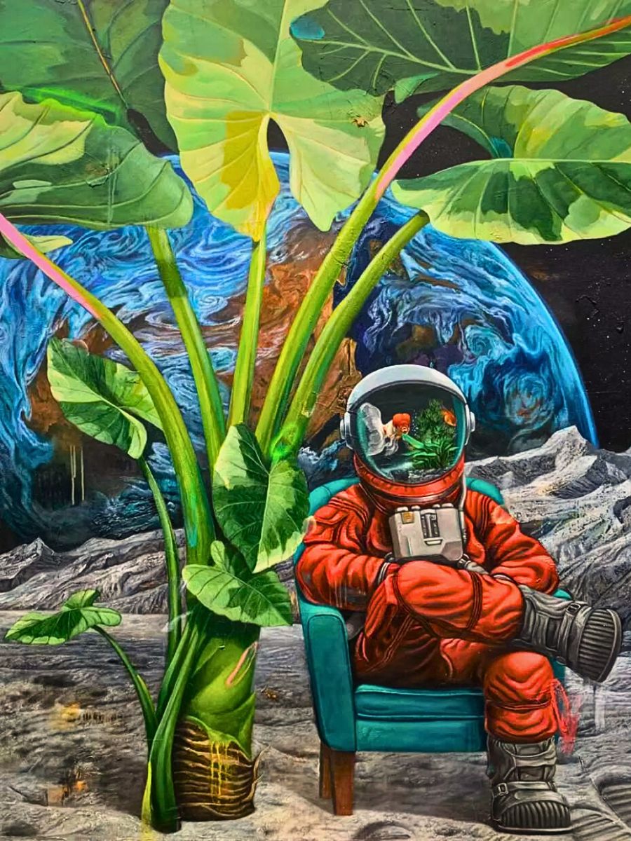 Agus Putu Suyadnya’s surreal floral art Agus Putu Suyadnya’s Symbiotic Utopia Paints a Surreal Vision of Nature and Humanity’s Survival
